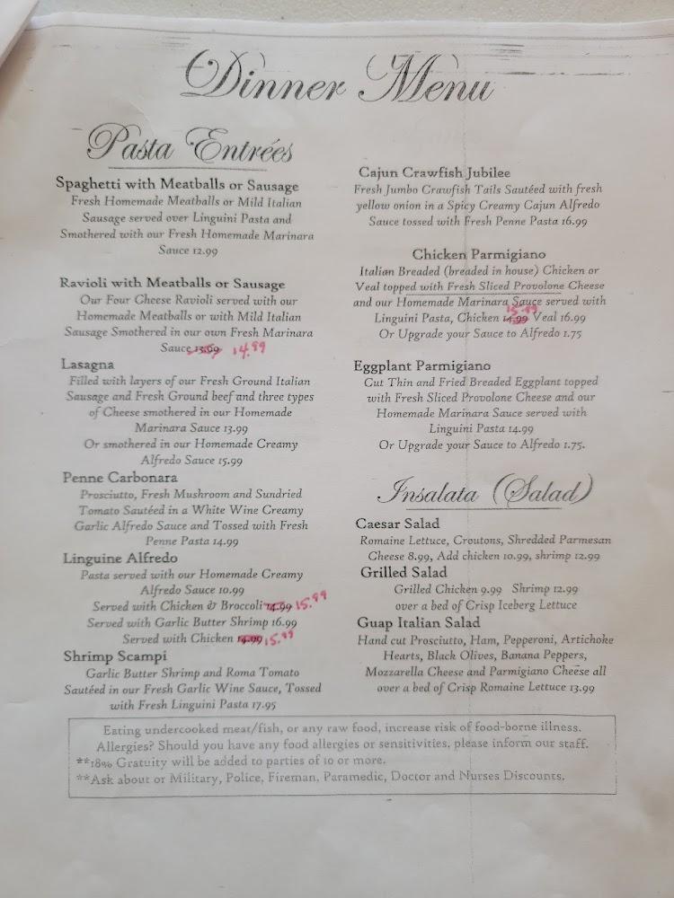 Italian Grill & Pizzeria Menu image 3